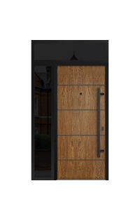 Arcadia Entrance Door with Sidelite & Transom